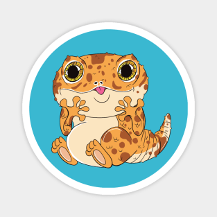 Adorable Kawaii Gecko Cutie! Cookie Bubbly Delight Magnet